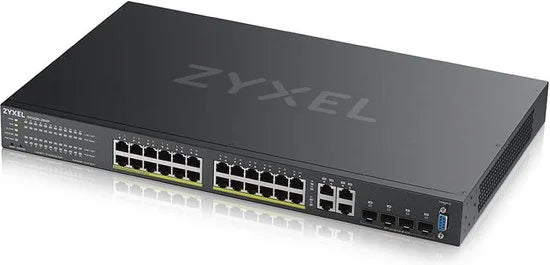 Zyxel GS2220-28HP-EU0101F, Managed, L2, Gigabit Ethernet (10/100/1000), Power over Ethernet (PoE), Rack-montage
