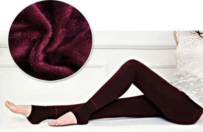 Fleece Legging - Wijnrood - One Size