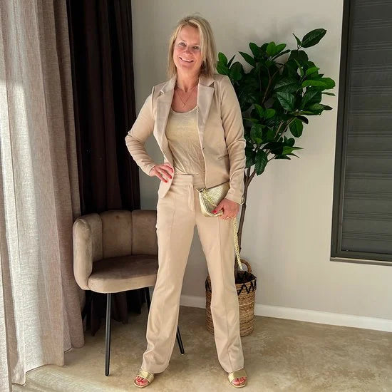 Ichi Blazer Ihkate Bl 20101801 Doeskin 151308 Dames Maat - XL