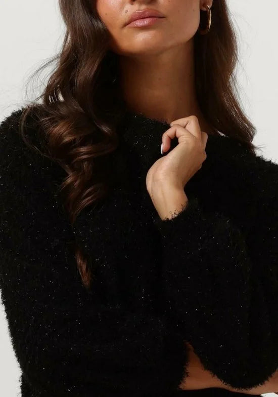 Studio Amaya Abba Truien & vesten Dames - Sweater - Hoodie - Vest- Zwart - Maat S