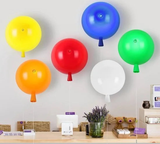 Wandlamp Ballonlamp Oranje Klein inclusief 4W LED lamp - Funnylights