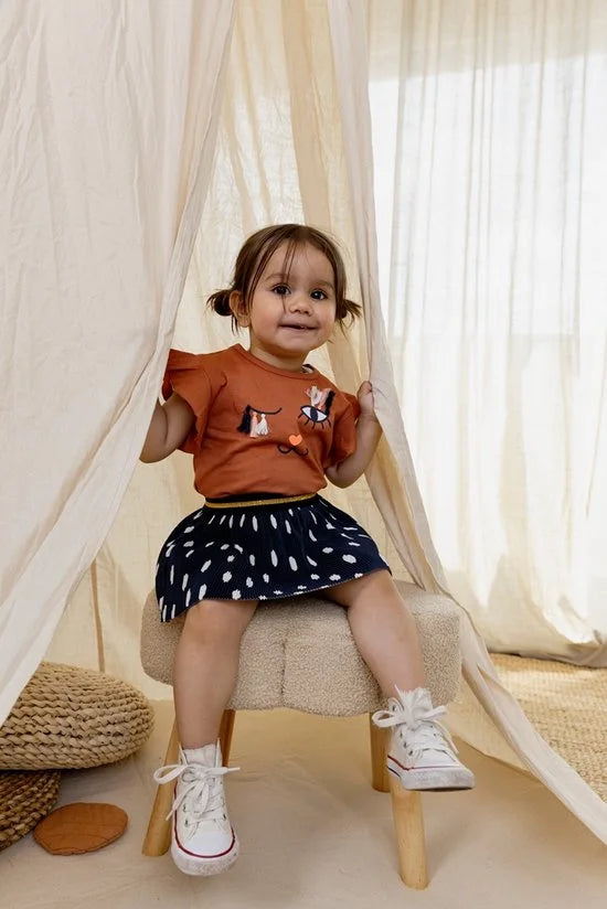 Dirkje T-DOTS Meisjes T-shirt - Maat 92