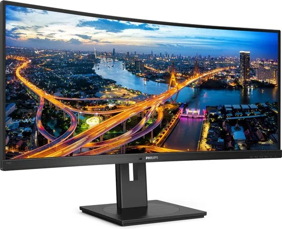 Philips 346B1C - QHD Ultrawide Monitor - USB-C 65W - KVM-Switch - RJ45 - Powersensor - Lichtsensor - 34 Inch - 100hz