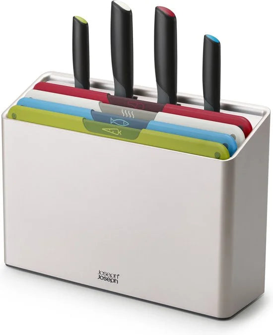 Joseph Joseph - Foilio Icon Plus Snijplank en Messen 8-Delig - Kunststof - Multicolor
