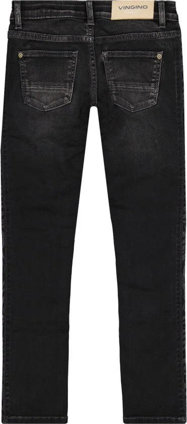 Vingino meiden skinny jeans Amia Zebra Dark Grey Vintage