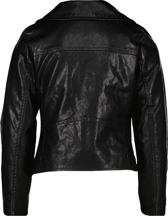Vingino meiden leatherlook vest Temani Deep Black