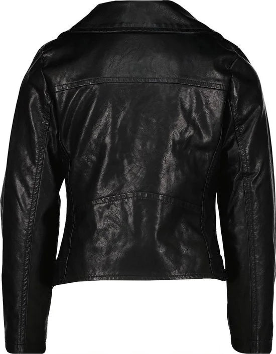 Vingino meiden leatherlook vest Temani Deep Black