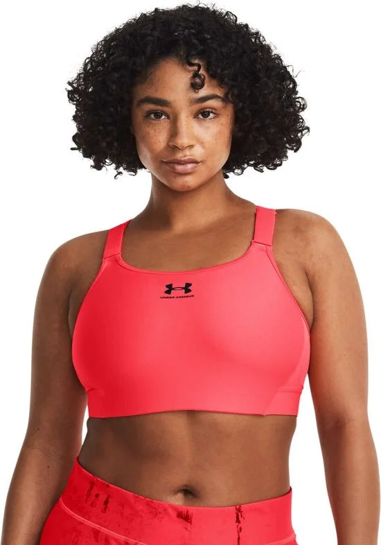 Under Armour Hg Armour Sporttop Hoge Ondersteuning Roze S Vrouw