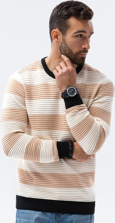 Heren trui E189 - beige