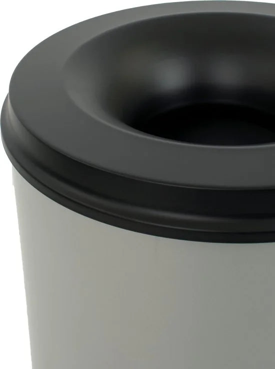 V-part - Vlamdovende papierbak 80 ltr - Steel - aluminiumgrijs, zwart