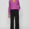 Vila Blouse Vipaulina V-neck L/s Top 14090557 Cattleya Orchid Dames Maat - S