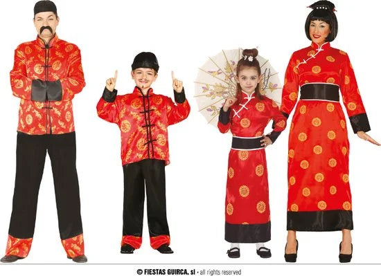 Fiestas Guirca - Kostuum Chinese vrouw L (42-44)