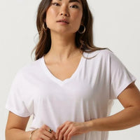 MSCH Copenhagen | Mschfenya Modal V Neck Tee | Dames | S/M