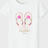 Name it t-shirt meisjes - wit - NMFfransisca - maat 80