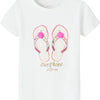 Name it t-shirt meisjes - wit - NMFfransisca - maat 80