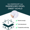 LABFRESH zweetbestendig ondershirt - antibacterieel, geurwerend, onzichtbaar, Gerecycled Bio-materiaal.