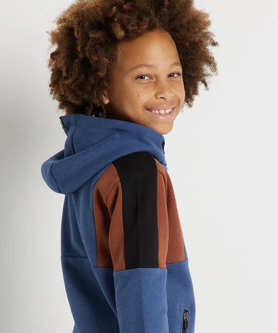 TerStal Jongens / Kinderen Europe Kids Trui Met Ritszak Blauw In Maat 98/104