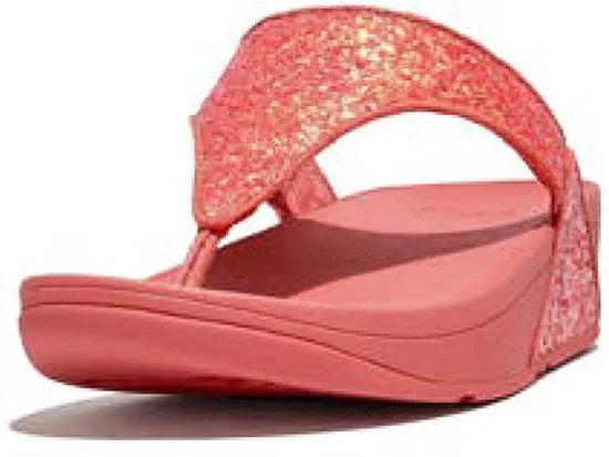 FitFlop Lulu Glitter Toe-Thongs PU Glitter ROZE - Maat 39