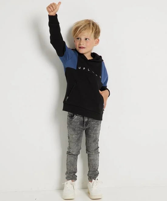 TerStal Jongens / Kinderen Europe Kids Trui Met Ritszak Zwart In Maat 92