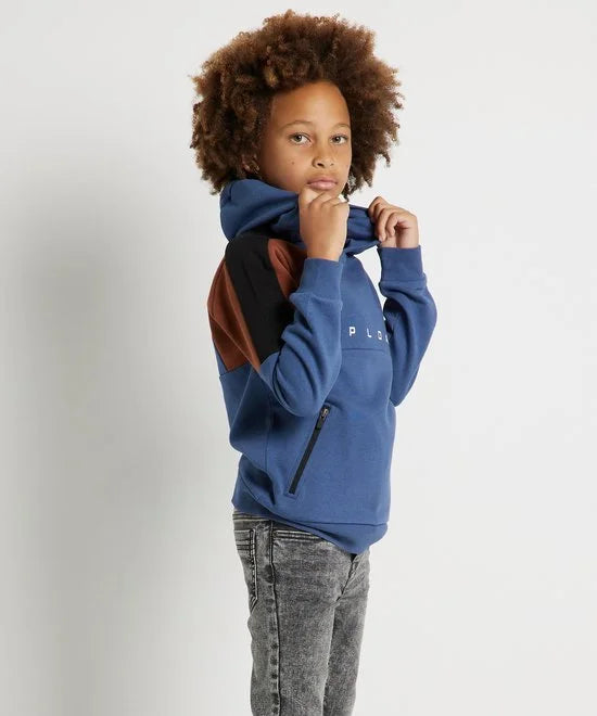 TerStal Jongens / Kinderen Europe Kids Trui Met Ritszak Blauw In Maat 110/116