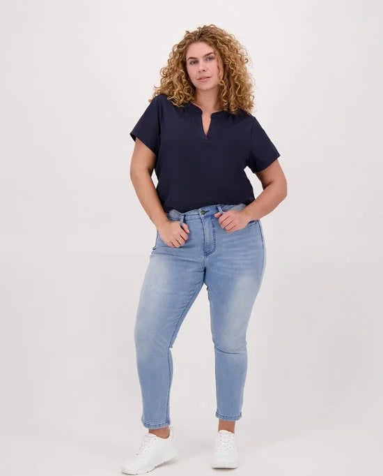 Top van Je m'appelle - Dames - Plus Size - Travelstof - 50 - 3 maten beschikbaar
