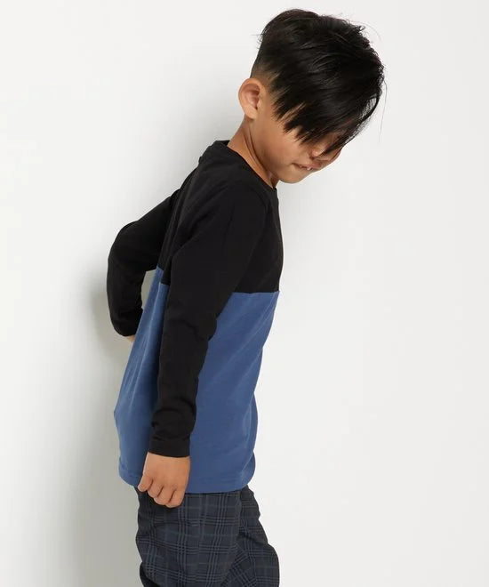 TerStal Jongens / Kinderen Europe Kids Top Doorsnee Dessin Blauw In Maat 98/104