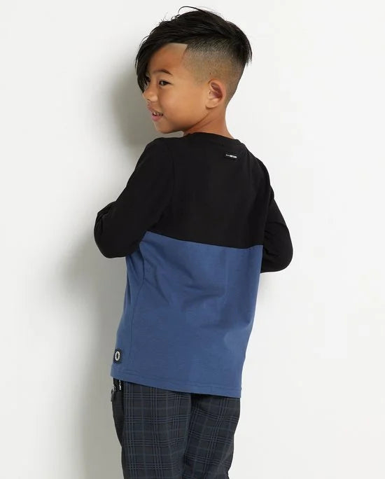 TerStal Jongens / Kinderen Europe Kids Top Doorsnee Dessin Blauw In Maat 122/128