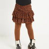TerStal Meisjes / Kinderen Europe Kids Ruche Rokje All-over Print Bruin In Maat 98/104