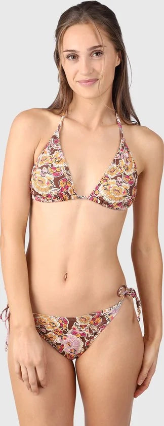 Brunotti Elly-Sakai Dames Bikini Broekje - Mix & Match - Bruin, Oranje, Roze - 38