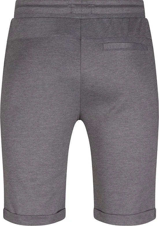 Jongens sweat short pique - Stone grijs