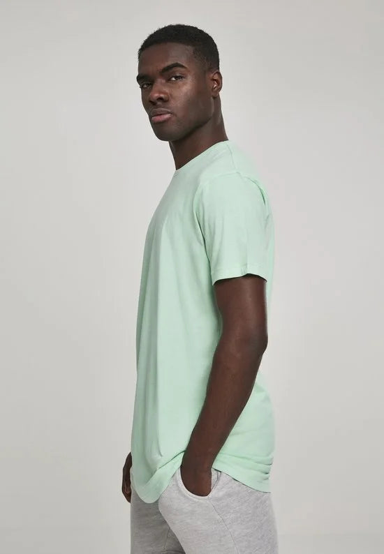 Urban Classics - Shaped Long Heren T-shirt - S - Groen