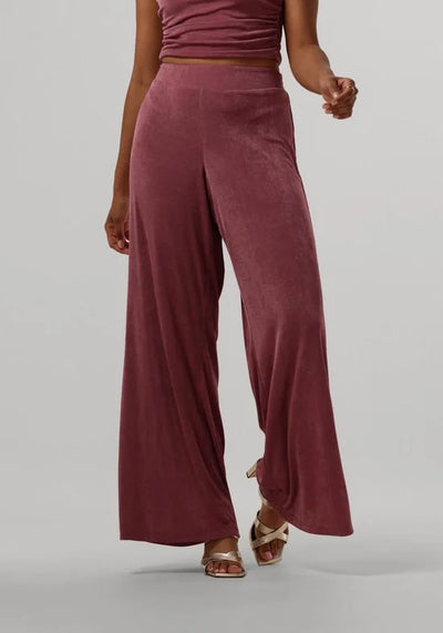 Refined Department Broek Ladies Knitted Shiny R2306110221 403 Peach Dames Maat - XL
