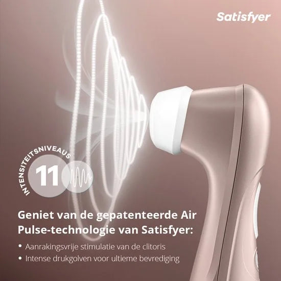 Satisfyer Pro 2 Next Generation, producttest 1,6 (GOED), clitoriszuiger met 11 intensiteitsniveaus, oplegvibrator met accutechnologie, waterdicht