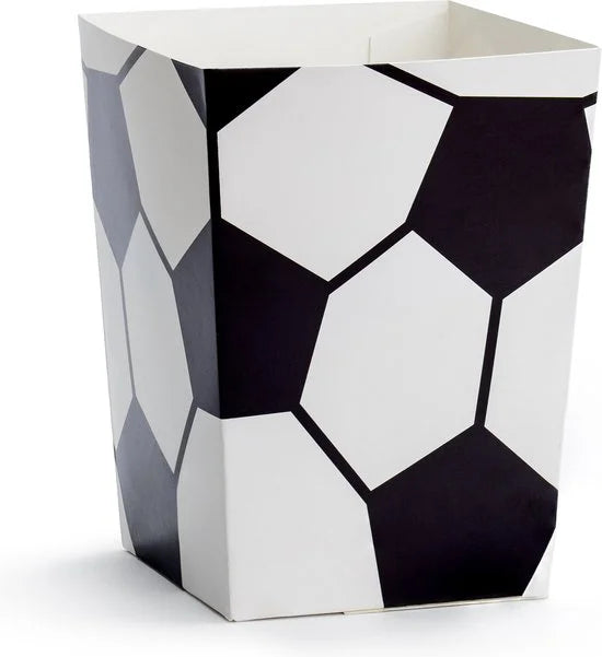 PARTYDECO - 6 Voetbal popcorndozen