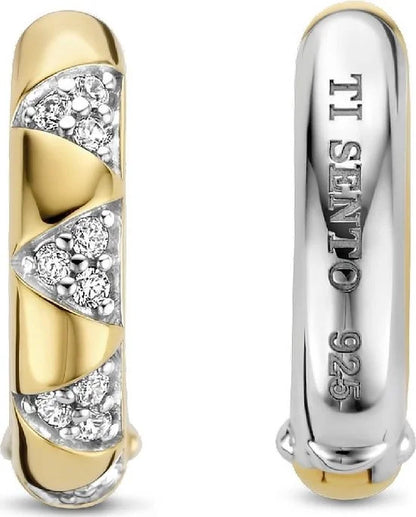 TI SENTO Oorbellen 7838ZY - Zilveren dames oorbellen