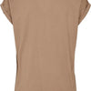 Urban Classics - Extended Shoulder Dames T-shirt - M - Creme
