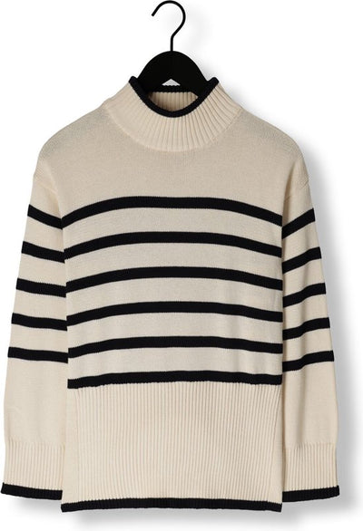Minus Leonie Turtleneck Knit Pullover Truien & vesten Dames - Sweater - Hoodie - Vest- Ecru - Maat M