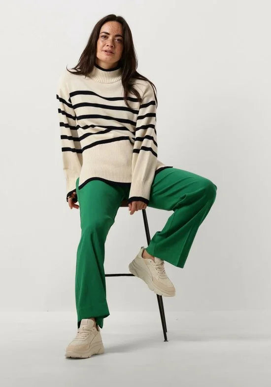 Minus Leonie Turtleneck Knit Pullover Truien & vesten Dames - Sweater - Hoodie - Vest- Ecru - Maat M