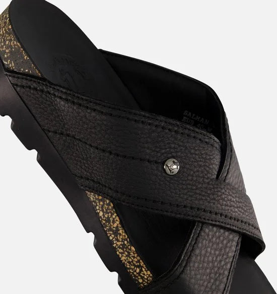 Panama Jack Salman C14 Slippers zwart Leer - Maat 46