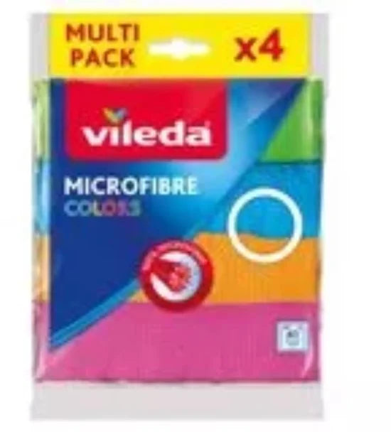 Vileda Microvezeldoek Colors 4 stuks