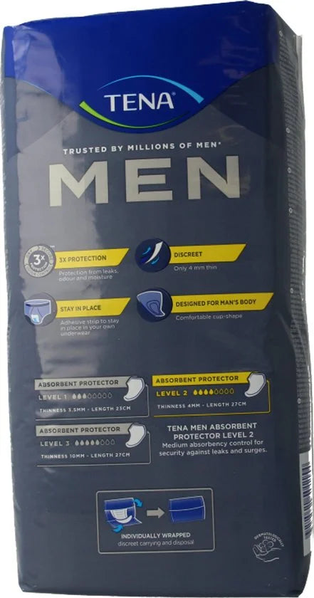 TENA Men Absorbent Protector Level 2 - 20 Stuks