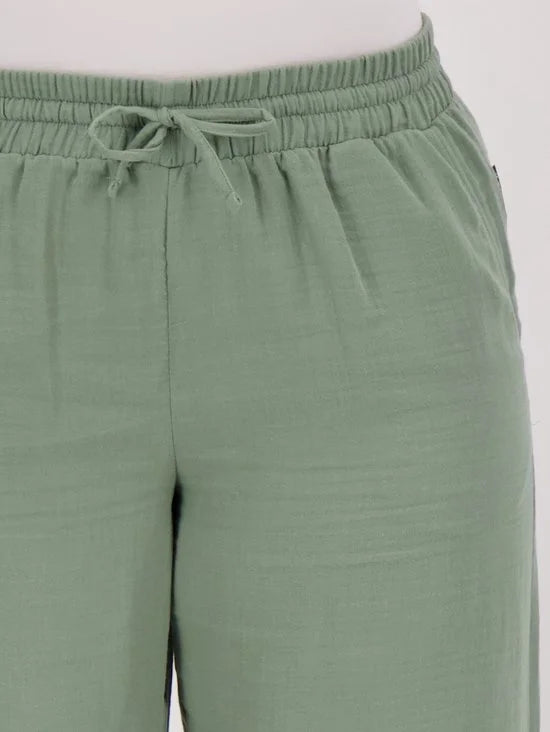 Groene Broek/Pantalon van Je m'appelle - Dames - Plus Size - 46 - 4 maten beschikbaar