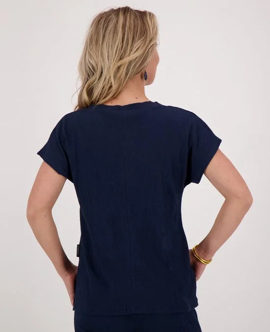 Top Blauw van Je m'appelle - Dames - Maat XXL