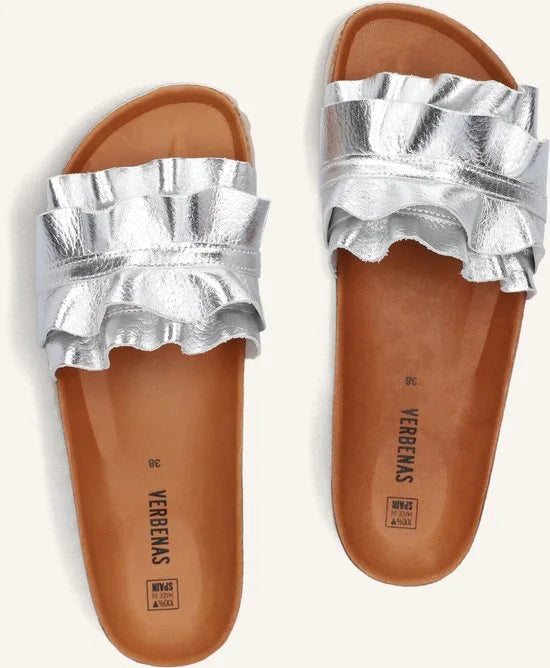 Verbenas Rocio Slippers - Dames - Zilver - Maat 39