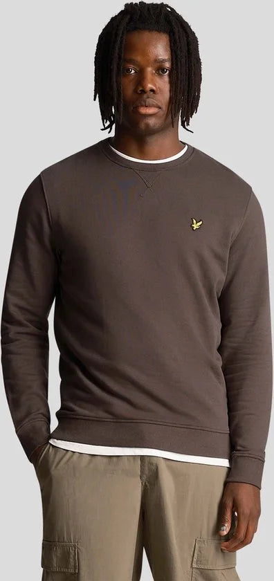 Lyle & Scott Crew Neck Sweatshirt Truien & Vesten Heren - Sweater - Hoodie - Vest- Grijs - Maat XL