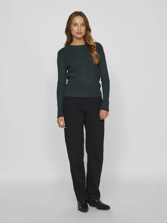 VILA - VICOMFY O-NECK L/S KNIT TOP- NOOS - Dames - Gebreide truien