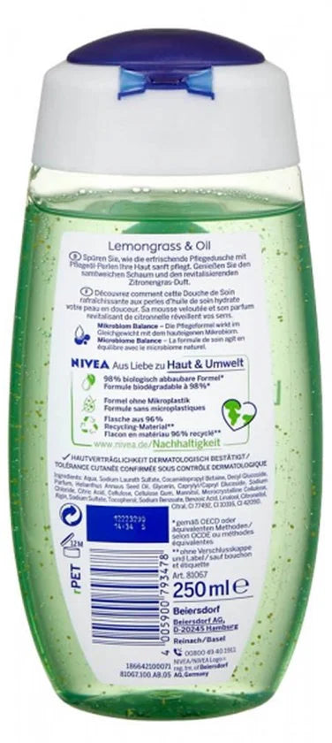 NIVEA Lemongrass & Oil Shower Gel 250 ml