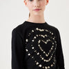 GARCIA Meisjes Chest print T-shirt Zwart Long mouw - Maat 140/146