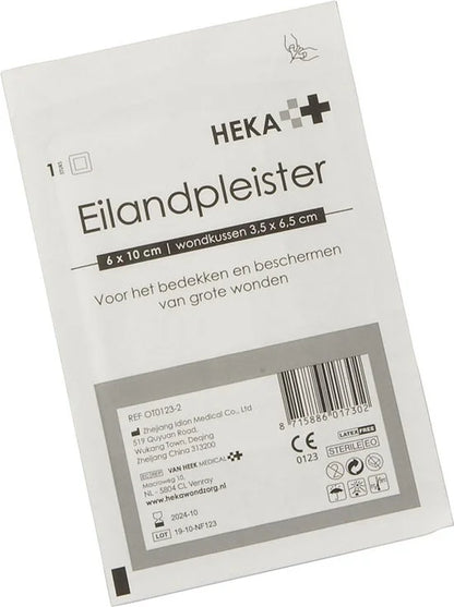 Hekaplast Border 6cm x 10 cm eilandpleister - 50 stuks