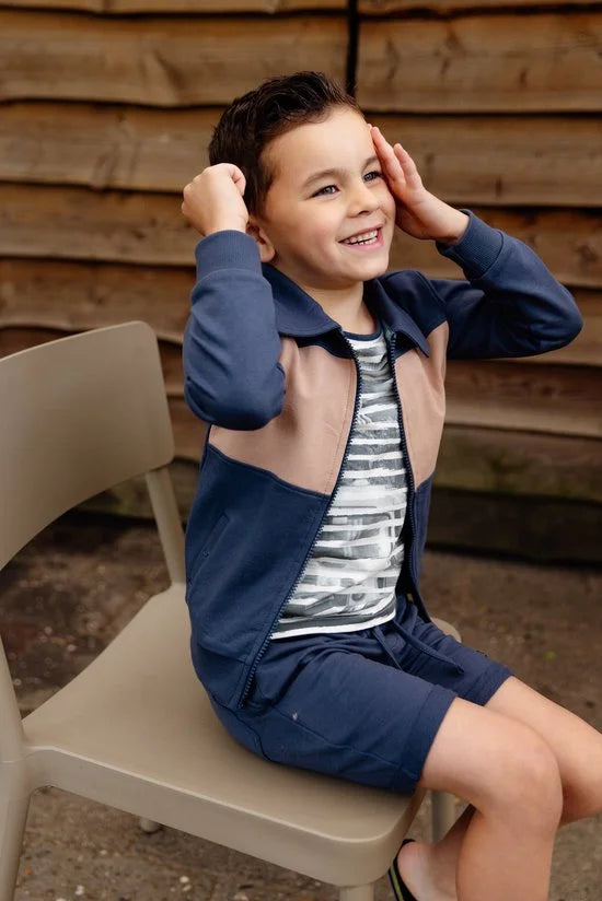 Jongens vest - Tian - Donker blauw